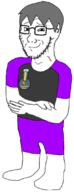 award closed_mouth clothes crossed_arms glasses grey_hair hair james purple smile smug soyjak_wiki stubble that_one_fucking_picture_of_nate_being_a_smug_little_bastard variant:soyak // 423x1104 // 140.2KB