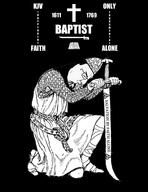 1611 1769 arm baptist belt bible chain_mail christian_cross christian_identity christianity closed_eyes closed_mouth clothes english_text flag full_body glasses hair hand hat helmet holding_object holding_sword holy_bible holy_trinity kjv kjv_only kneel leg nazism protestant protestantism side_profile soyjak sword symbol text trinity variant:chudjak weapon // 758x984 // 135.0KB