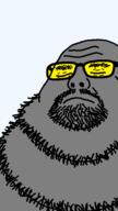 admin bald closed_eyes closed_mouth fat glasses grey_skin neckbeard sleeping soot soyjak_party transparent_background variant:neckbeardjak // 324x576 // 15.0KB