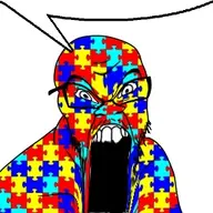 angry autism autism_is_my_superpower autism_patient_award autism_speaks color distorted glasses nose op_is_a_retarded_lazy_faggot_for_not_tagging_his_own_shit open_mouth puzzle puzzle_piece rage speech_bubble_empty stretched_mouth stubble teeth teeth_showing variant:feraljak // 256x256 // 21.2KB