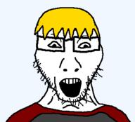 glasses nate soyjak soyjak_party soyteen variant:chudittical yellow_hair // 356x323 // 6.9KB