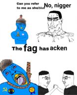 ack award faggot handshake hanging subvariant:perceptive_chud the_west_has_fallen twitter variant:bernd variant:chudjak zoomer_hair // 1217x1499 // 571.0KB