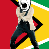 angry animated country dance flag flag:guyana full_body gangnam_style glasses guyana irl open_mouth soyjak stubble variant:cobson // 300x460 // 500.6KB