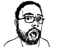 beard clothes ear glasses hair open_mouth soyjak variant:unknown // 953x775 // 26.7KB