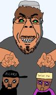 ascence_(user) brown_skin clothes dap_chhuon(user) hat joel_(user) meta:namefags muslims ominous pulling_all_the_strings puppet shitskin smile soyjak variant:bernd // 2014x3401 // 352.1KB
