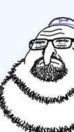 bald closed_eyes closed_mouth clothes fat glasses hat jewish_nose kike neckbeard sleeping transparent_background variant:neckbeardjak // 324x576 // 15.7KB