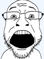 glasses open_mouth soyjak stubble template variant:coinjak // 554x741 // 18.7KB