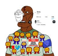 2soyjaks 89447 Astrofene_(namefag) CrimeanChud_(namefag) D4rk_Jony_(namefag) admin_6 armband attention_whore award bbc buff christianity cobsontalks crimean_tatar discord ear falseflag glasses groomer hello_my_name_is_(sticker) jartycuck jassy jassycuck looking_at_you map_(pedophile) mask name_tag namefags pedophile portugal slopjak smile spade speech_bubble speech_bubble_empty subvariant:cobsonTALKS subvariant:mexibrute twitter variant:cobson variant:meximutt variant:protestantjak zoophile // 1132x1080 // 366.8KB