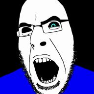 blue_eyes clothes glasses music music_parody open_mouth sans song soyjak stubble undertale variant:cobson video // 720x720, 169.7s // 9.2MB