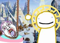 artist:slvt4bibisi autism black demonic dream_(youtuber) hyperborea meta:tagme minecraft sun trans troon variant:bernd // 500x361 // 266.4KB