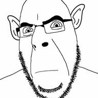 Cobson_face bald balding closed_mouth cob ear ear_surgery elf elf_ears glasses neutral soyelf stubble variant:cobson // 500x500 // 41.9KB