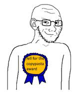 award copypasta ear smug soyjak // 534x654 // 43.5KB