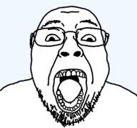 bald balding beard glasses hairy head high_res nose nostril series:remastered_soyjaks stubble template transparent_background variant:bernd white_skin // 1255x1175 // 39.9KB