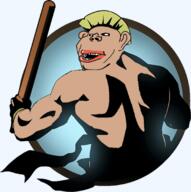 Shadow_fight2 amerimutt bat brown_skin muscles subvariant:amerimutt thread variant:impish_soyak_ears weapon yellow_hair // 683x688 // 241.9KB