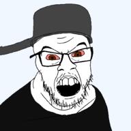 420 angry bloodshot_eyes brown_eyes clothes glasses looking_at_you open_mouth pot pun stubble teeth transparent variant:feraljak weed // 1500x1500 // 103.4KB