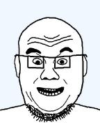 bald double_chin ear nameroll smile stubble teeth teeth_showing variant:chok wrinkles // 459x612 // 10.8KB