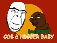 baby black_skin body brown_eye cartoon glasses logo looking_down looking_up nigger stubble text tom_and_jerry variant:cobson variant:nb white_skin // 1440x1080 // 85.7KB