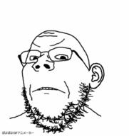 angry animated byonbyon ear frown glasses poyopoyo soyjak stubble variant:gapejak // 378x400 // 366.7KB