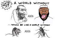 Nick_Bougas a_wyatt_mann arab beard big_nose brown_skin cartoon clothes cockroach comic glasses happy_merchant hat islam jewish_nose jews judaism kike kippah le_happy_merchant muslims open_mouth political_cartoon rat roach soyjak taqiyah text tongue variant:bernd wordswordswords // 864x575 // 103.8KB