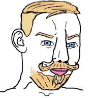 beard blue_eyes hair lips merge mustache nordic_chad undercut variant:chudjak yellow_hair // 716x750 // 224.9KB