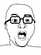 ear glasses open_mouth soyjak variant:unknown // 221x292 // 2.1KB