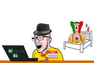 2soyjaks breaking_bad clothes cuckold ear fedora flag flag:mexico flag:new_mexico hair hand hat hello_my_name_is_(sticker) mexico mustache new_mexico soyjak stubble subvariant:mexislut teeth text united_states variant:chudjak variant:esam variant:meximutt // 3464x2324 // 963.2KB
