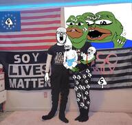 amphibian baby biting_lip crying cuck earring frog kris_kane mustache nas:pepe open_mouth painted_nails pepe pepe_the_frog soyjak stubble tattoo variant:a24_slowburn_soyjak variant:cobson variant:cryboy_soyjak variant:soyak // 1077x1019 // 894.8KB