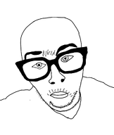 1soyjaks closed_mouth glasses lips looking_at_you stubble transparent_background variant:migapedojak // 1121x1328 // 172.7KB