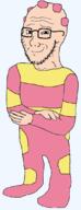 cbeebies eee glasses in_the_night_garden pink_clothes pink_hair smile soyjak stubble tan_skin tombliboo variant:soyak // 423x1104 // 97.4KB