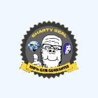 3dgifmaker 3soyjaks animated badge gem glasses grey hand open_mouth purple_hair seal_of_approval sharty_seal smile soot_colors soyjak soyjak_party stubble text thumbs_up tranny variant:a24_slowburn_soyjak variant:soyak variant:wojak // 200x200 // 477.6KB