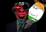 bangladesh clothes coolguynow12344 falseflag flag:bangladesh flag:india flag:russia india irl mask russia subvariant:wholesome_soyjak suit suit_and_tie trollface variant:gapejak // 800x566 // 286.8KB