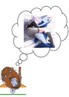 anime bant_(4chan) brown_skin country crying fish flag flag:india hair hanging hololive india indian mustache nekomata_okayu open_mouth rope soyjak stubble suicide thought_bubble tongue tranny variant:bernd vtuber // 1209x1687 // 499.3KB