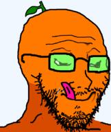 froot froot_(user) glasses leaf licking_lips lidded_eyes liquify_tool stem stubble subvariant:sinister transparent_background variant:soyak // 631x749 // 61.4KB