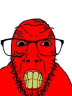 angry blood bloodshot_eyes clenched_teeth fffffffuuuuuuuuuuuu glasses red_skin stubble subvariant:dykeson variant:dylanjak vein yellow_teeth // 960x1280 // 104.9KB