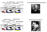 angry arm bloodshot_eyes butthurt_belt country crying estonia flag flag:estonia flag:latvia flag:lithuania flag:soviet_union flag:ukraine glasses hand hands_up joseph_stalin latvia lithuania open_mouth soyjak stubble text ukraine variant:excited_soyjak vladmir_lenin // 2133x1488 // 1.0MB