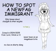 4chan anime clothes comic_sans discord dress full_body glasses greentext hair imageboard immigrant looking_up meta:tagme newfag soyjak stubble text tiktok twitter variant:a24_slowburn_soyjak x yotsoyba // 932x844 // 257.6KB