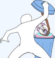 2soyjaks arm bloodshot_eyes crying dead flag full_body garbage glasses hair hand hanging leg mustache open_mouth purple_hair rope soyjak stubble suicide template tongue tranny transparent_background trash trash_can variant:bernd yellow_teeth // 851x898 // 95.4KB