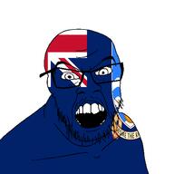 angry country falkland_islands flag glasses jacksepticeye looking_at_you mustache open_mouth soyjak stubble teeth variant:feraljak youtube // 1500x1500 // 58.6KB
