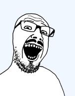 glasses happy looking_at_you mustache open_mouth stubble template transparent_background variant:bottlejak // 702x892 // 16.2KB