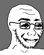 closed_mouth creepy grey_background realistic scary smile variant:soyak white_skin // 644x800 // 16.2KB