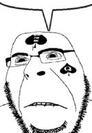 bbc biting_lip brimmiest_comments_section☣️☣️☣️_do_not_enter☣️☣️☣️ distorted frown glasses queen_of_spades soyjak speech_bubble speech_bubble_empty stubble subvariant:hornyson tattoo variant:cobson // 720x1036 // 116.7KB