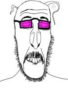 ear glasses nose stubble teeth variant:beastjak // 878x1200 // 28.5KB