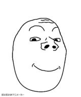 animated byonbyon closed_mouth egg food poyopoyo smile soyjak subvariant:wholesome_soyjak variant:gapejak wholesome_egg // 334x400 // 149.8KB
