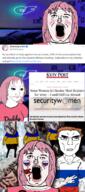 daddy's_girl female hair hanging meta:tagme multiple_soyjaks muscles oink onlyfans pig pink_hair russia russo_ukrainian_war subvariant:female_a24_slowburn subvariant:unbotheredchud ukraine variant:a24_slowburn_soyjak variant:bernd variant:chudjak // 800x1800 // 1.5MB