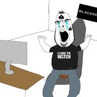 blacked chair crying glasses hair i_like_to_watch monitor pc poop queen_of_spades seething spadeson stubble subvariant:hairson subvariant:spadeson teeth variant:cobson // 2560x2560 // 223.1KB