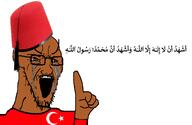 angry arabic_text bald brown_skin clothes colorlesspy(nameroach) crying fez flag:turkiye glasses hand hat islam mudslime muslims mustache nigger open_mouth pointing pointing_up shahada soyjak star_and_crescent stretched_chin stretched_mouth stubble text turk turkiye turkroach tvrkaryan variant:soyak // 2000x1300 // 336.5KB
