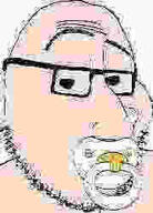 baby glasses meta:low_resolution pacifier small_eyes soyjak stubble variant:smugjak white_skin // 180x251 // 4.3KB