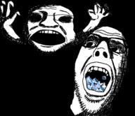 2soyjaks claw dark darkness eating fight gem glasses open_mouth shadow stubble variant:coinjak variant:dubbbzjak // 2529x2188 // 138.0KB