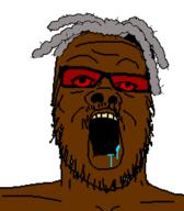9a0c admin black_skin drool gray_hair looking_up meta:namefags negro nigger soyjak variant:a24_slowburn_soyjak // 454x520 // 18.3KB
