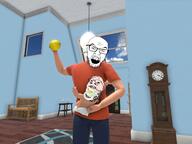 2soyjaks baby babyjak bench caca candle chair clock clothes door family father food fruit glasses hair lemon mustache pacifier stubble table variant:feraljak variant:gapejak video_game whos_your_daddy window // 1440x1080 // 1000.5KB